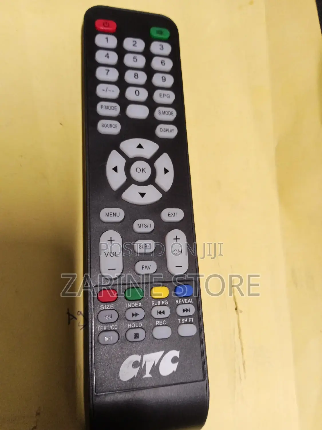 CTC Digital Tv Remote With White Buttons+ Free Batteries