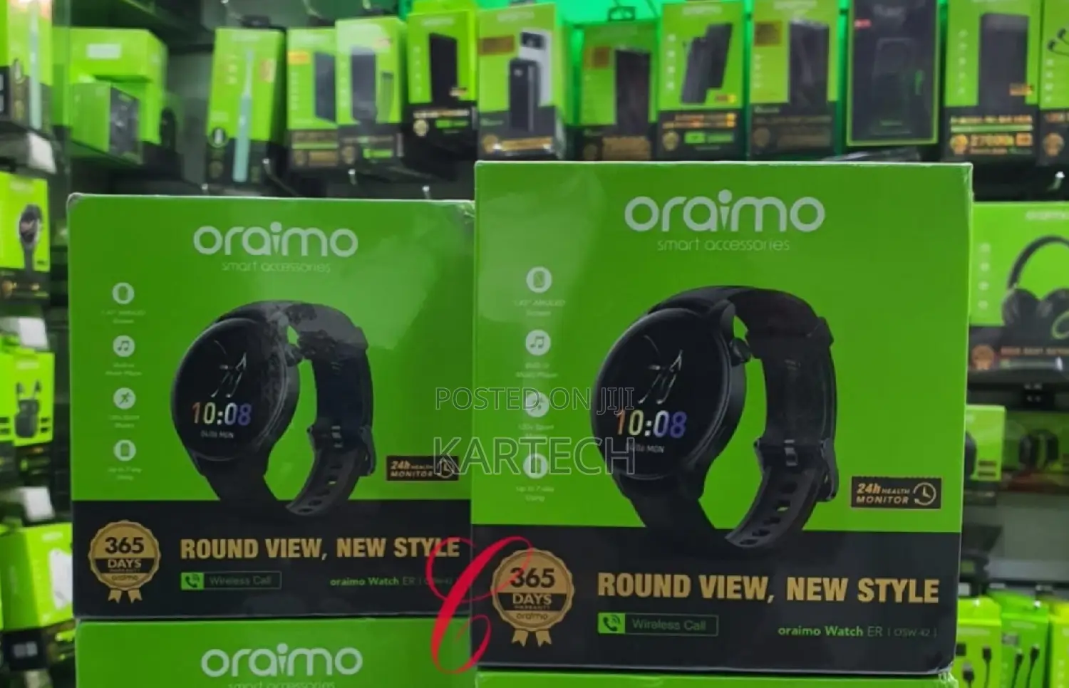 Oraimo ER OSW-42 BT Call 1.43'' AMOLED Screen Smart Watch