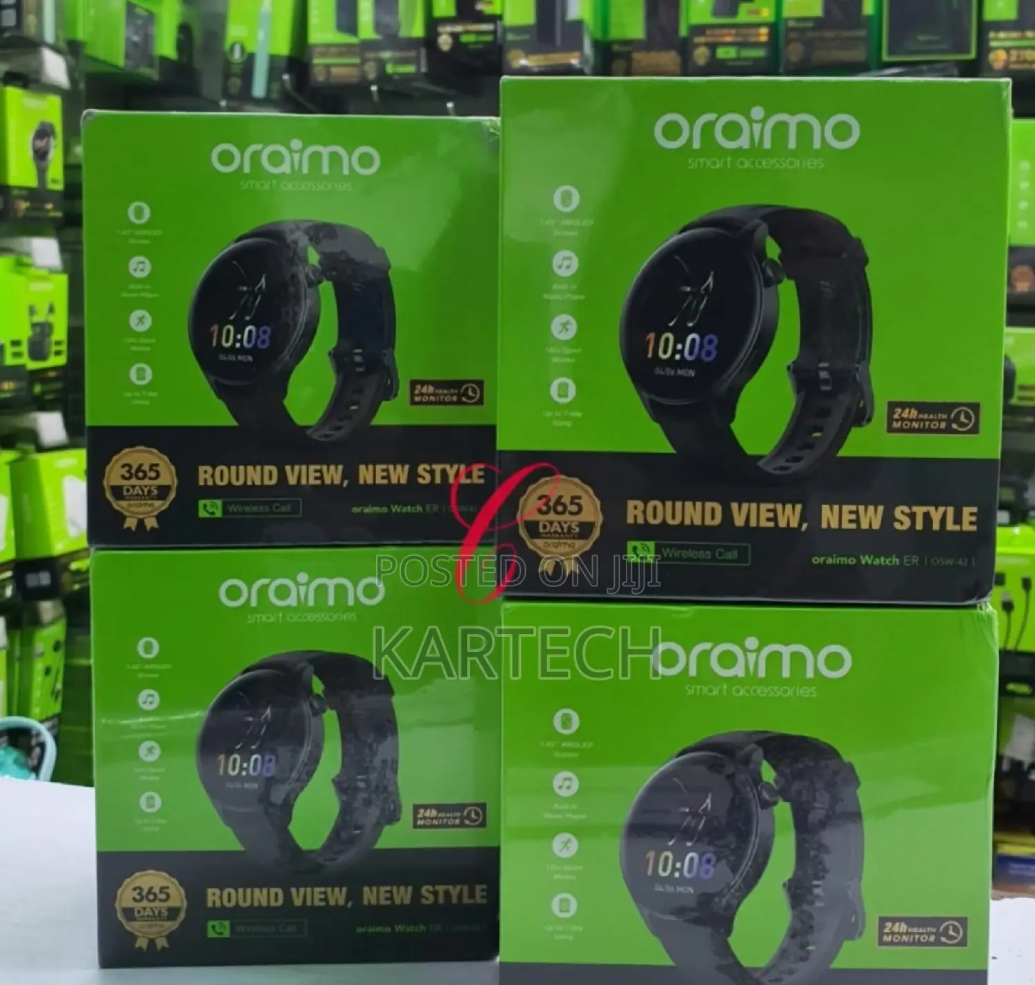 Oraimo ER OSW-42 BT Call 1.43'' AMOLED Screen Smart Watch
