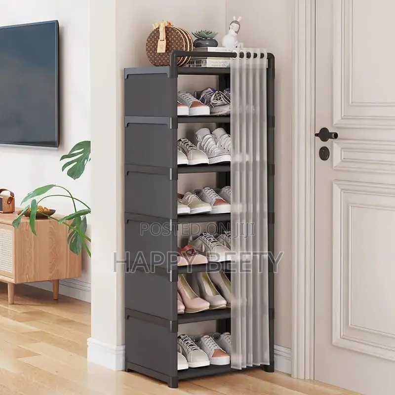 8-Layer Shoe Rack Organizer With Fabric Dustproof Cover