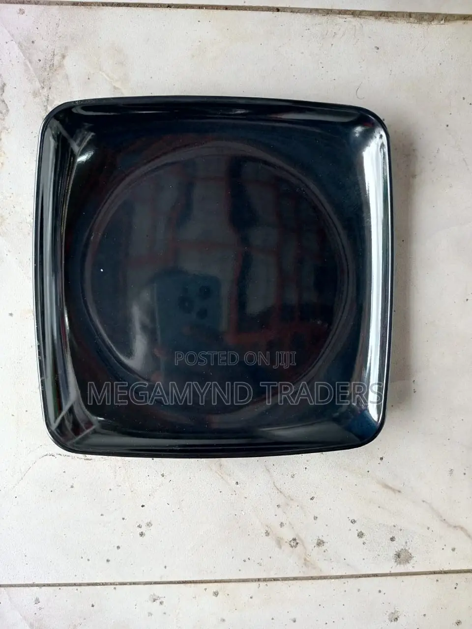 Melamine Dinner Plates/12pc Melamine Plate/12pc Black Plates
