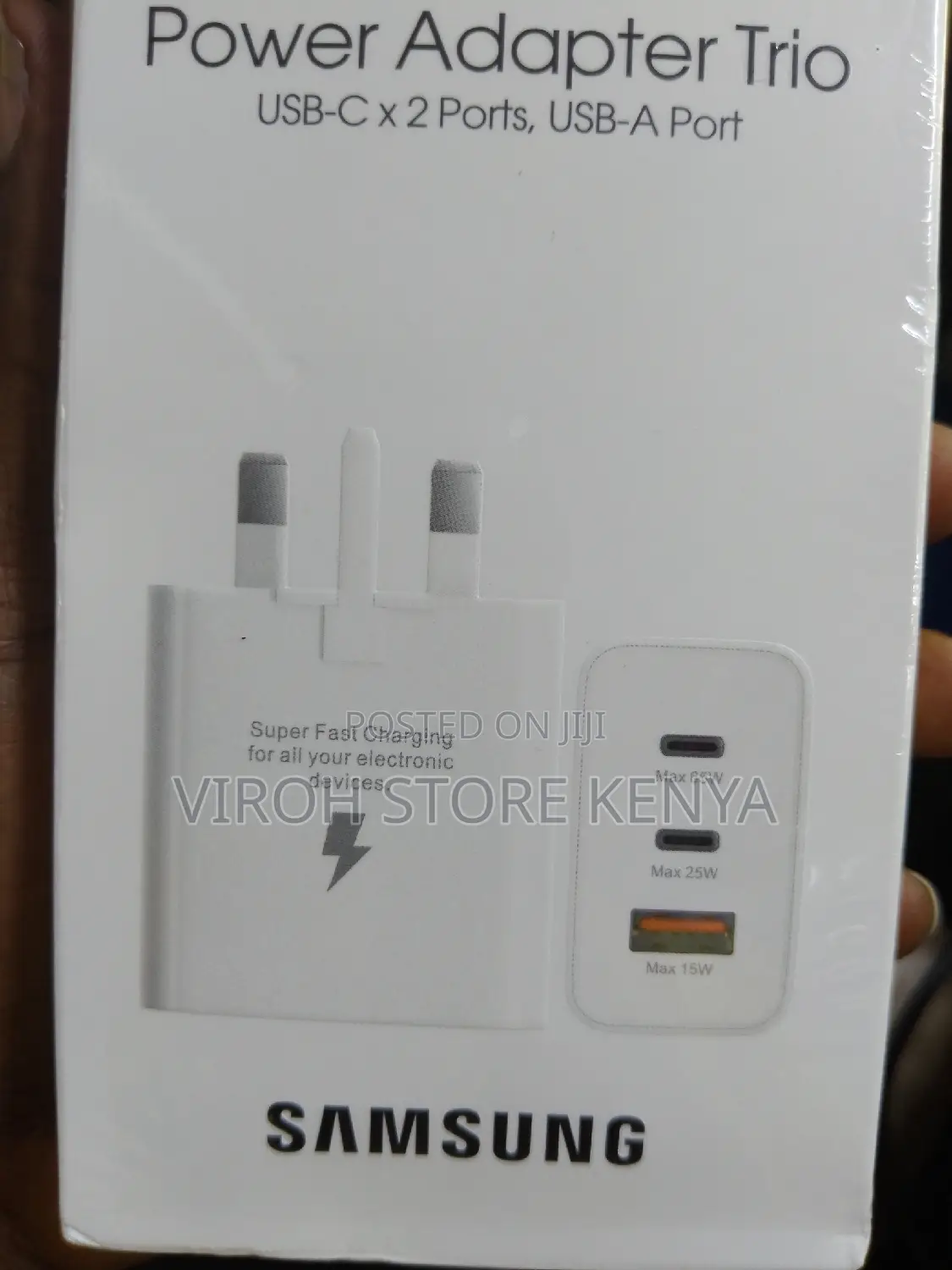 65 Watts Samsung PD Adapter Trio Fast Charger Adapter