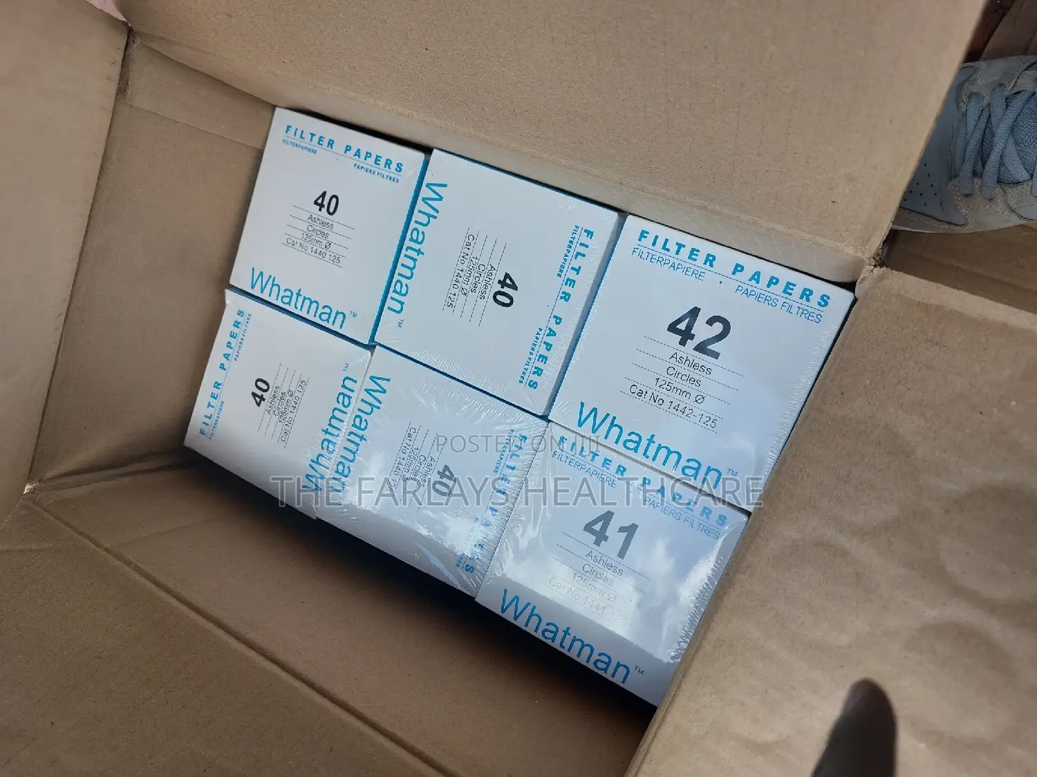 Whatman Filter Papers No. 40, 41, 42.
