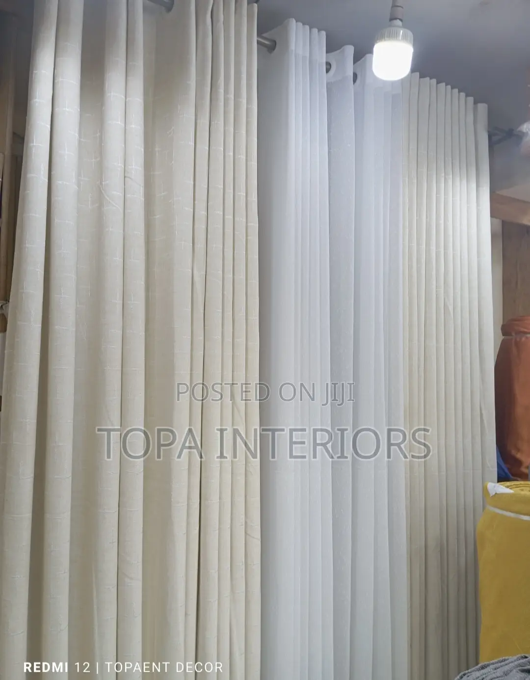 Cream Curtains and Sheers Cream Curtains and White Sheers