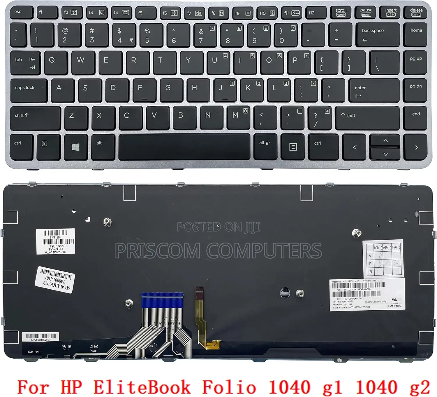 Laptop Keyboard for HP Elitebook Folio 1040 G1 1040 G2