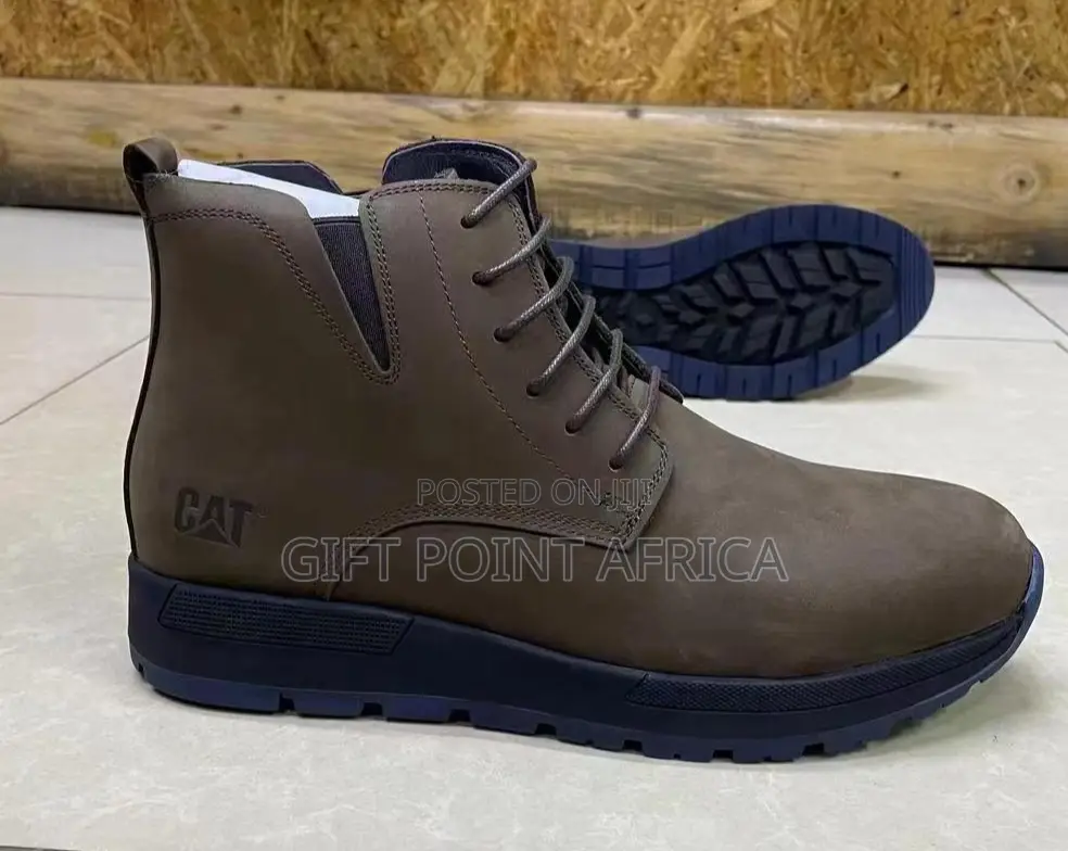 CAT Leather Boots for Men