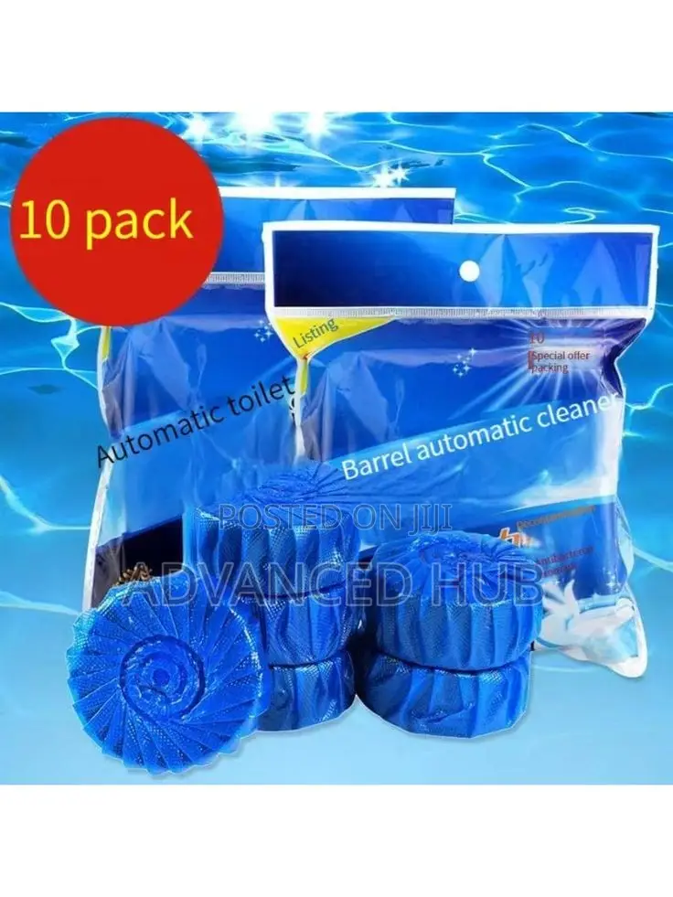 10pc Blue Bubble Toilet Cleaner