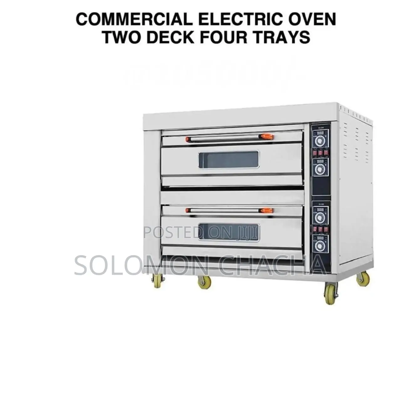 Commercial Electric Oven Two Deck Four Trays
