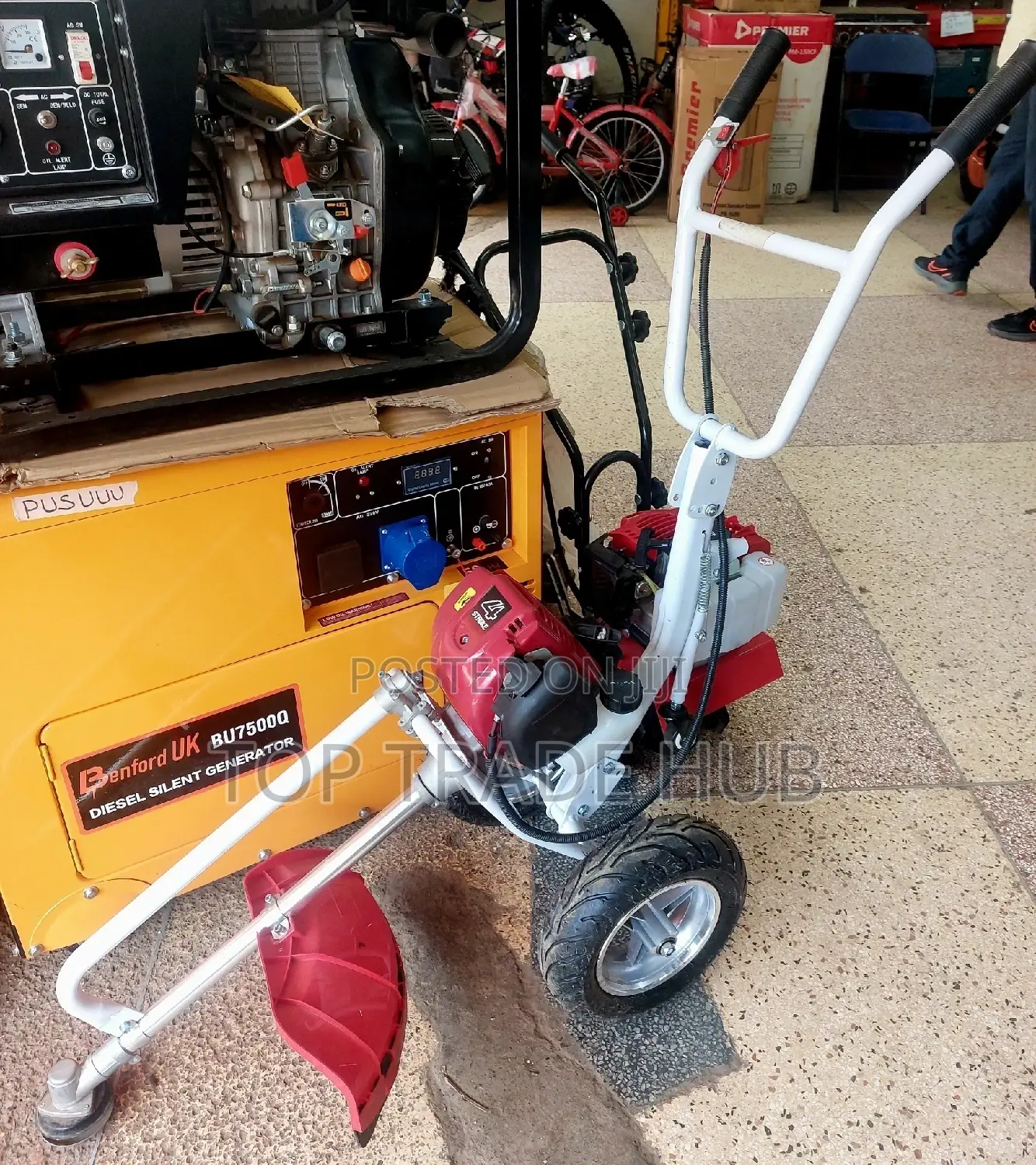 Aico 4 Stroke Grass Cutter With Wheels