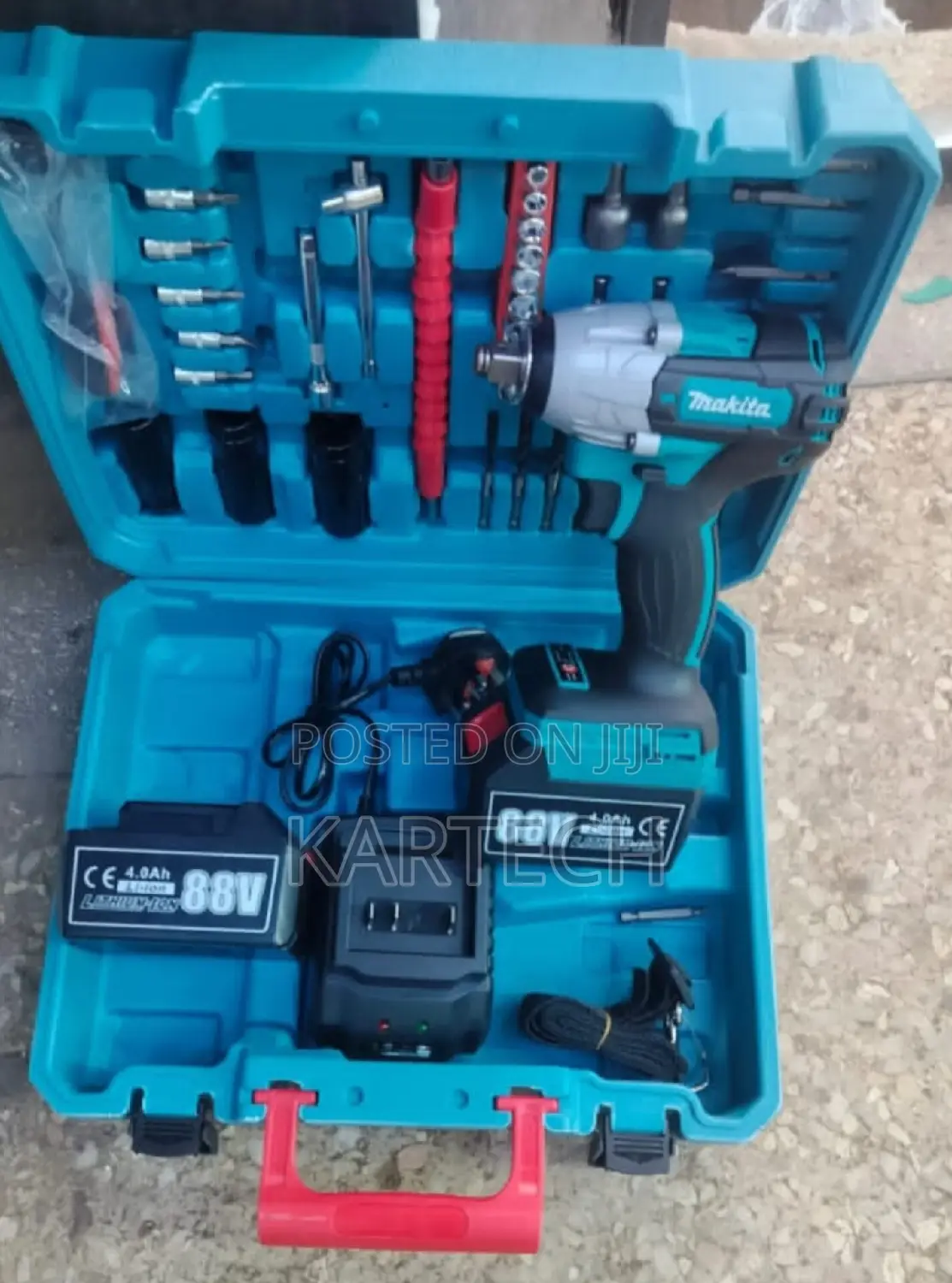 Makita 88v Cordless Electric Hammer Drill 47pc Tool Set