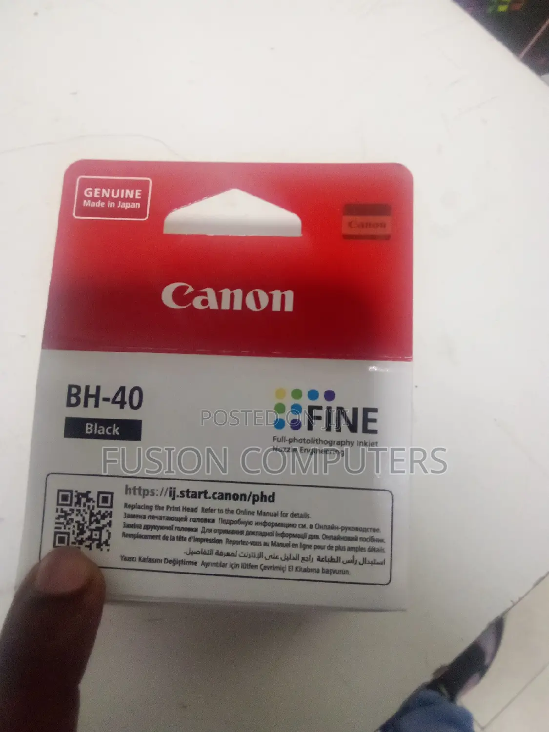 CANON Bh-40 Printhead Black Printhead
