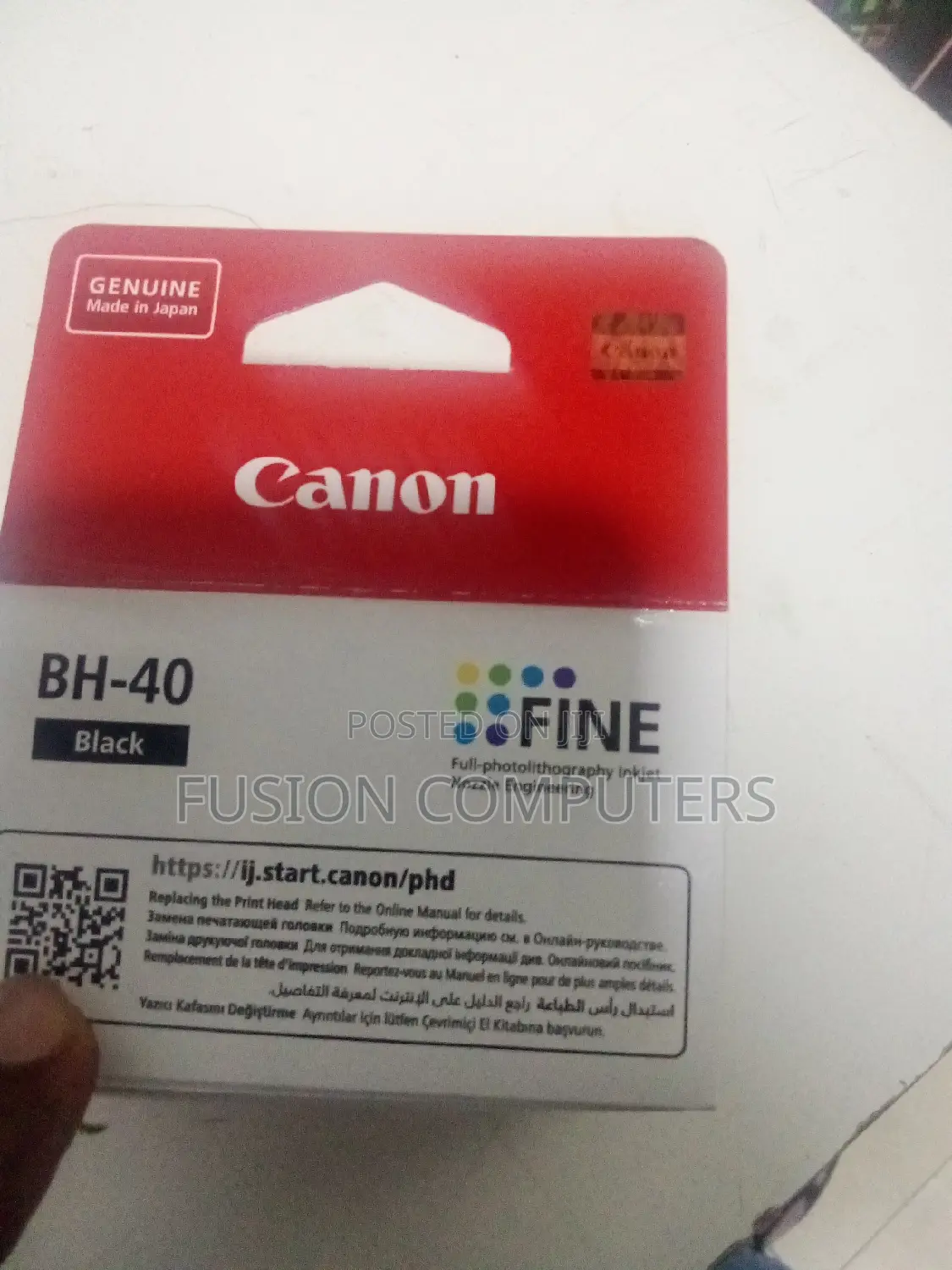 CANON Bh-40 Printhead Black Printhead