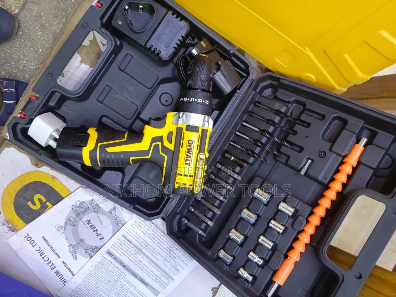 Quality Dewalt 21v Portable Cordless Drill