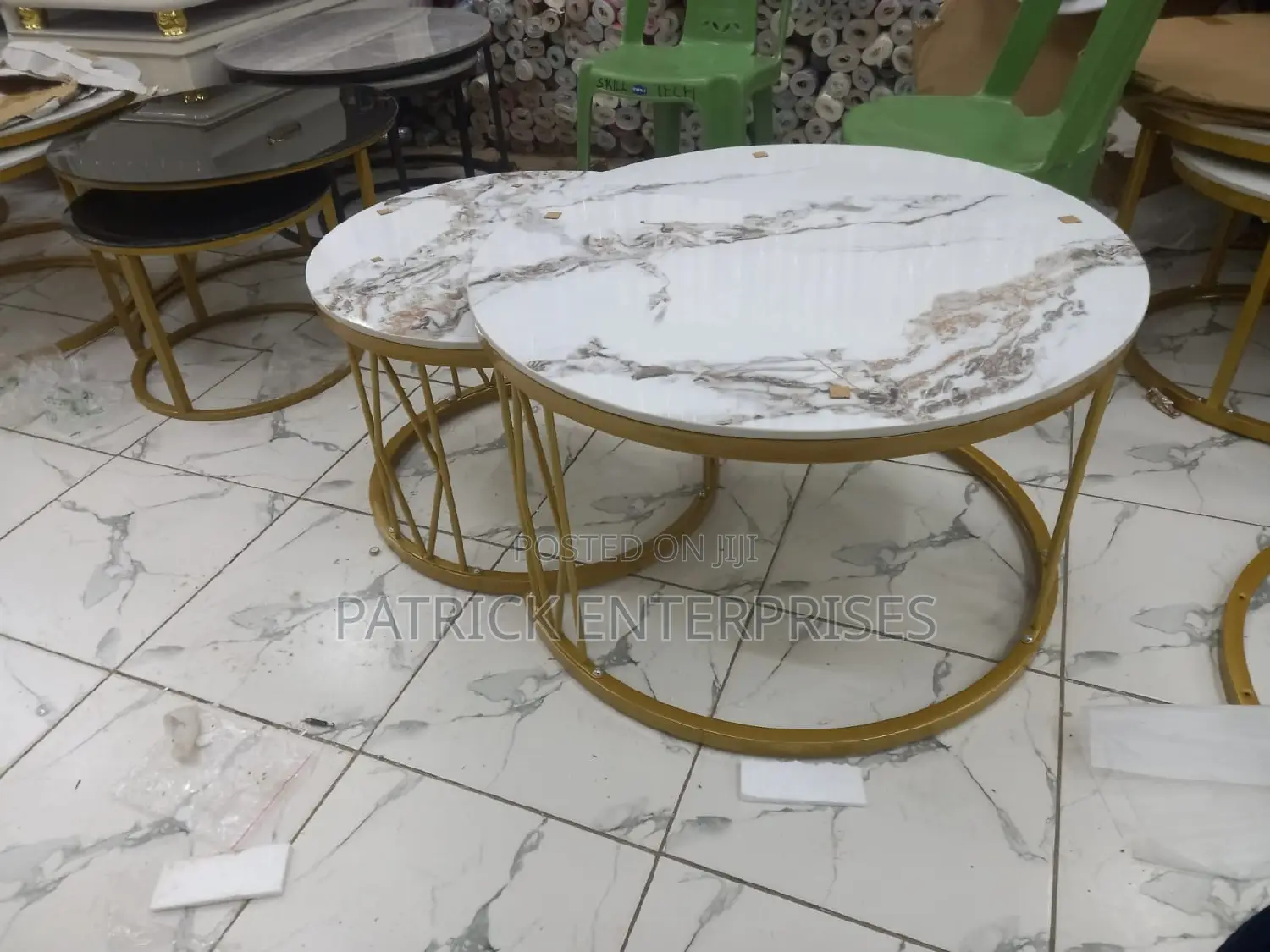 Imported Marble Nesting Coffee Tables
