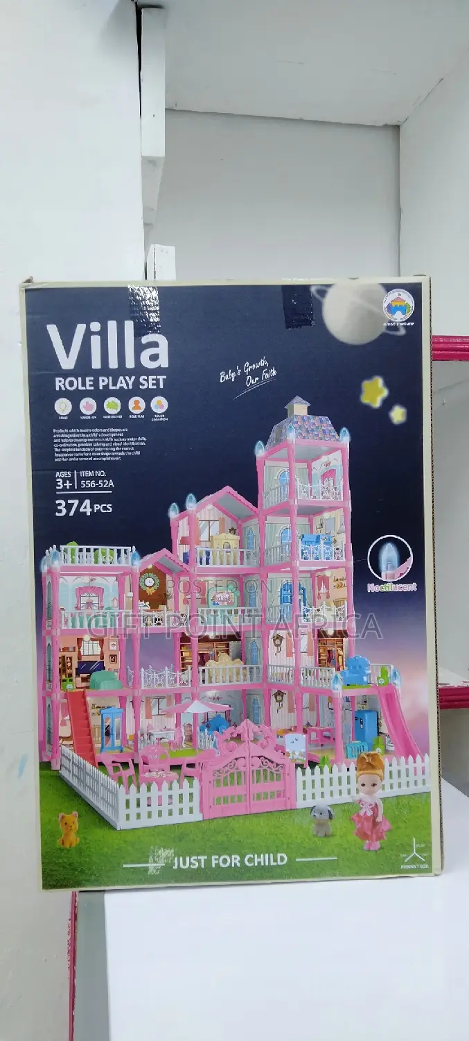 379 Pieces Doll House Play Set for Kids