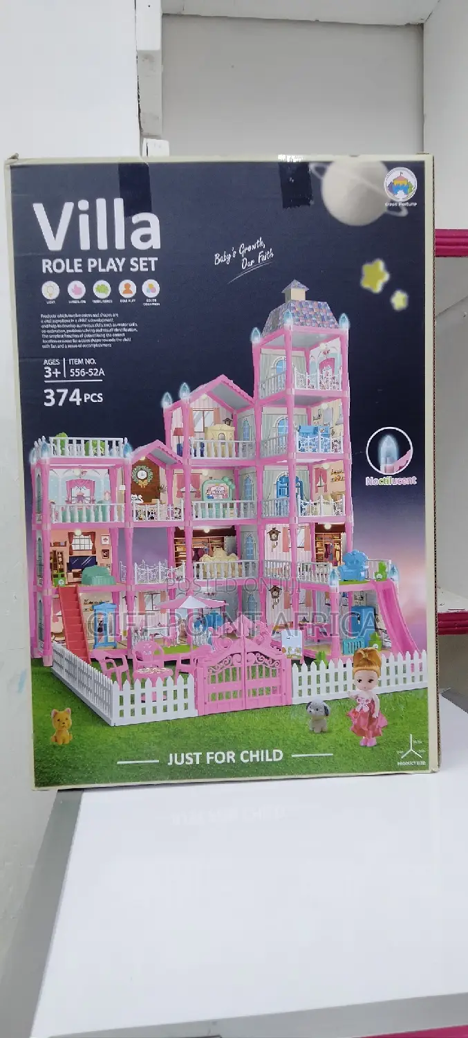 379 Pieces Doll House Play Set for Kids