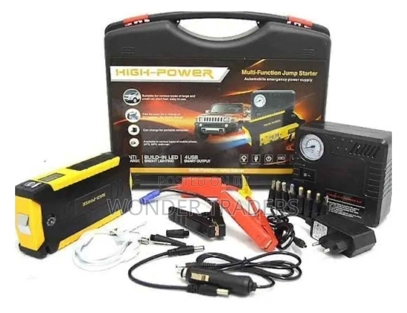 *Car Jump Starter*Kit With Air Compressor