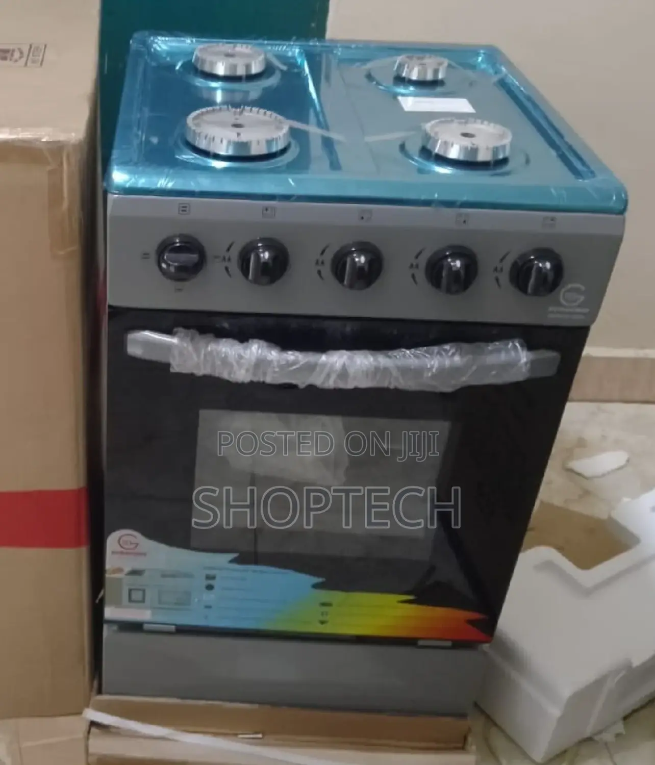 Eurochef Standing 4 Burner Gas Cooker With Electric Oven