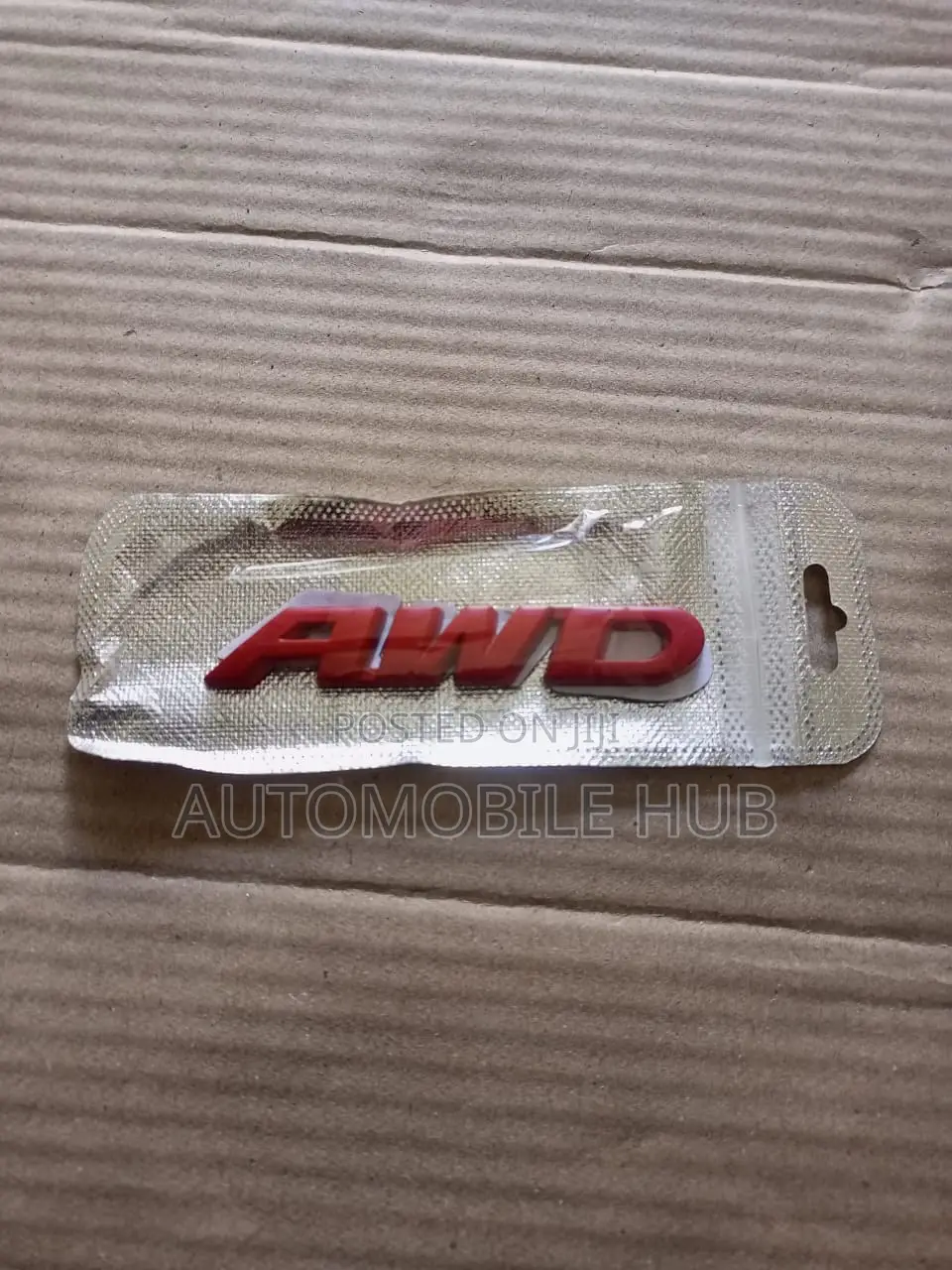 Metallic AWD Sticker Red