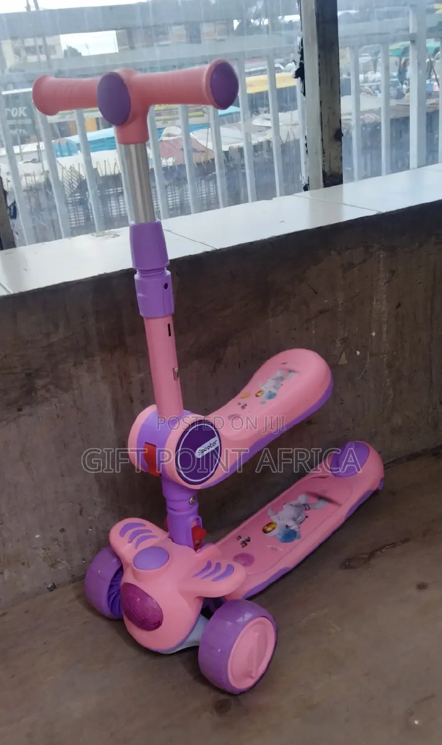 2 in 1 Kids Scooters in Pink