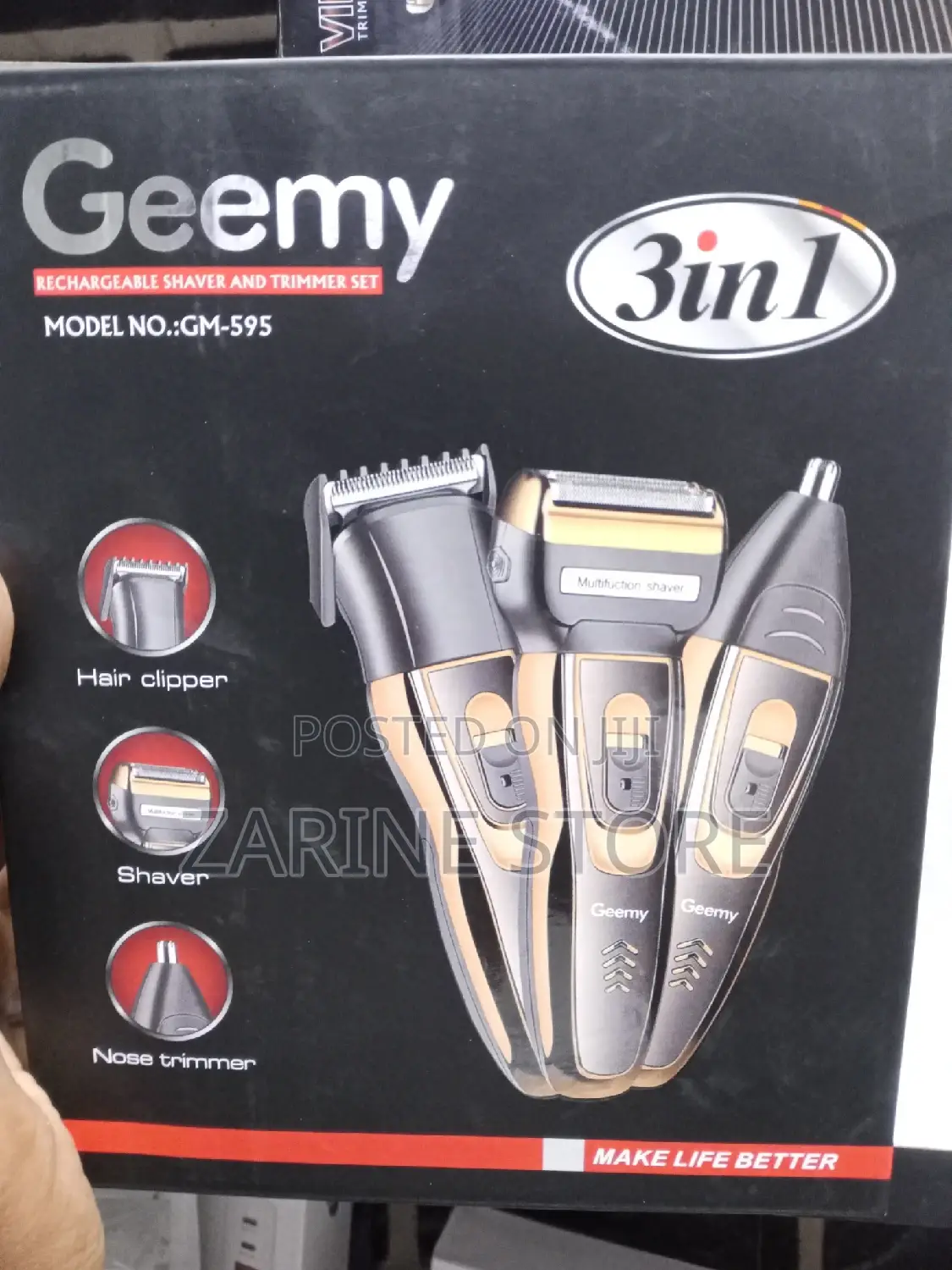 Hair Clipper Shaver, Nose Trimmer 220-240v Trimmer Set