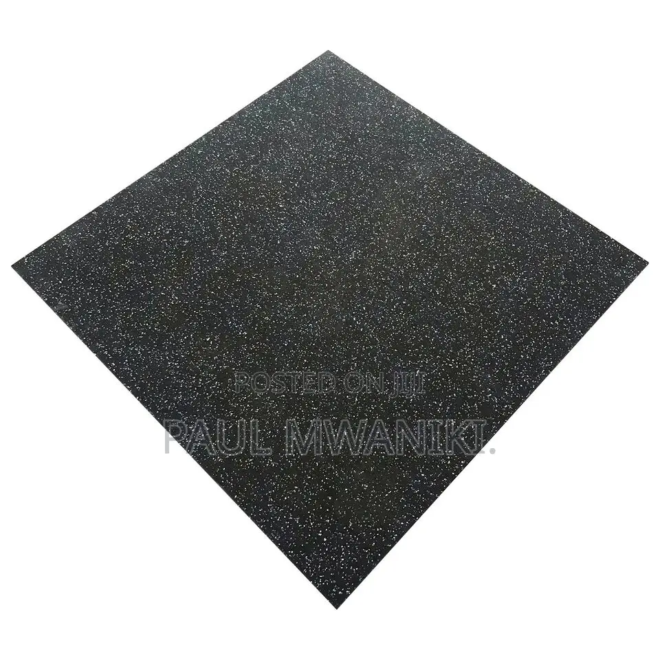 Rubber Gym Floor Tiles, 1x1 Meter, Interlocking or Straight