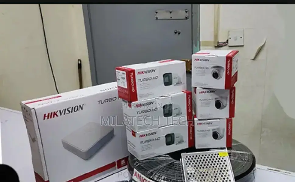 5 Hikvision 1080P CCTV Cameras Full Kit Complete