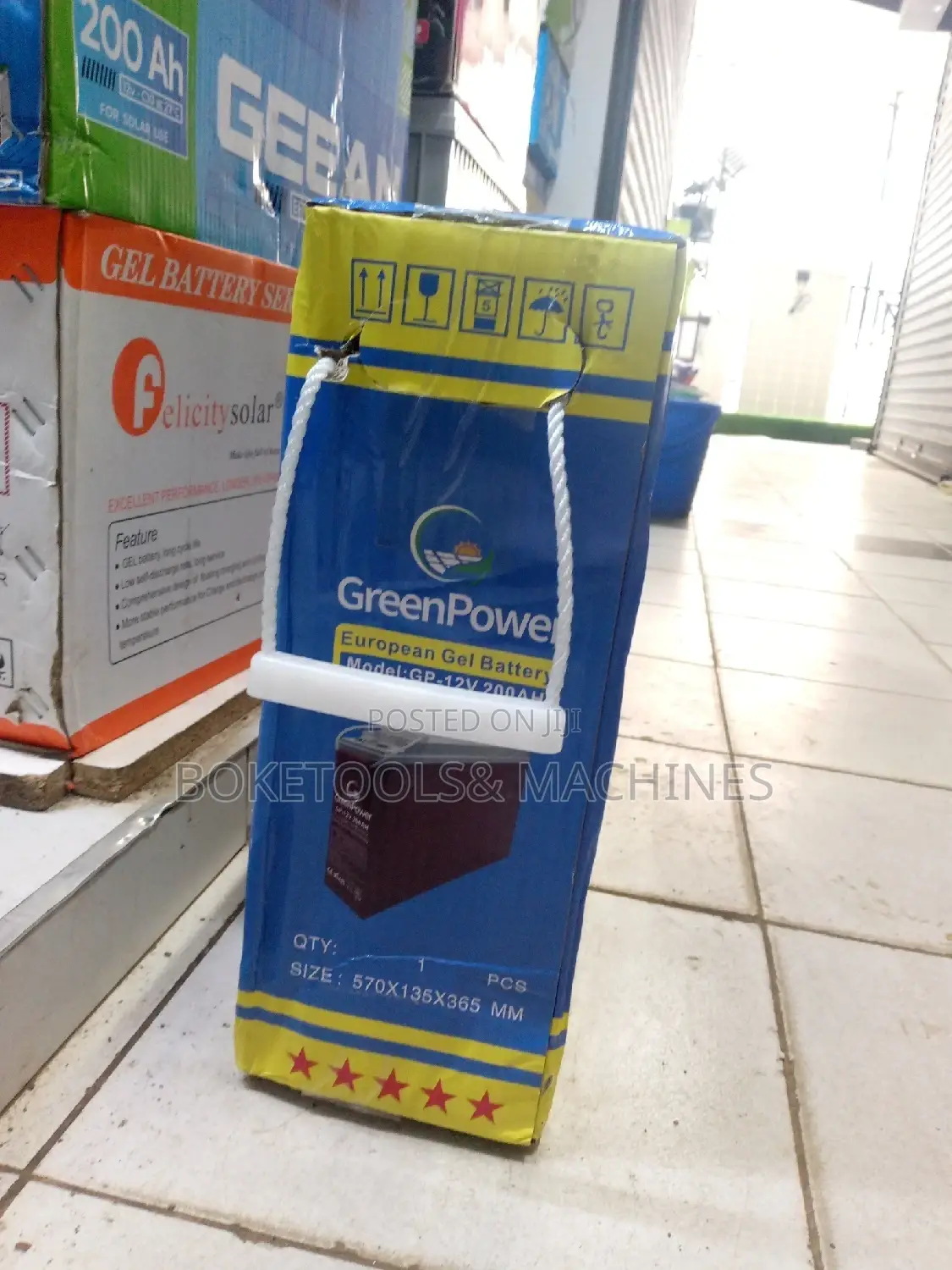 200ah Green Power Slim Gel Battery
