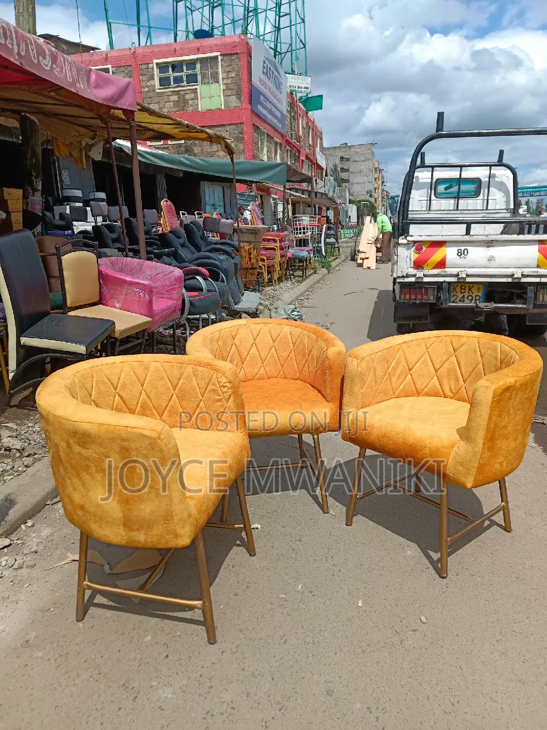 Styling Chairs, Gold Colour