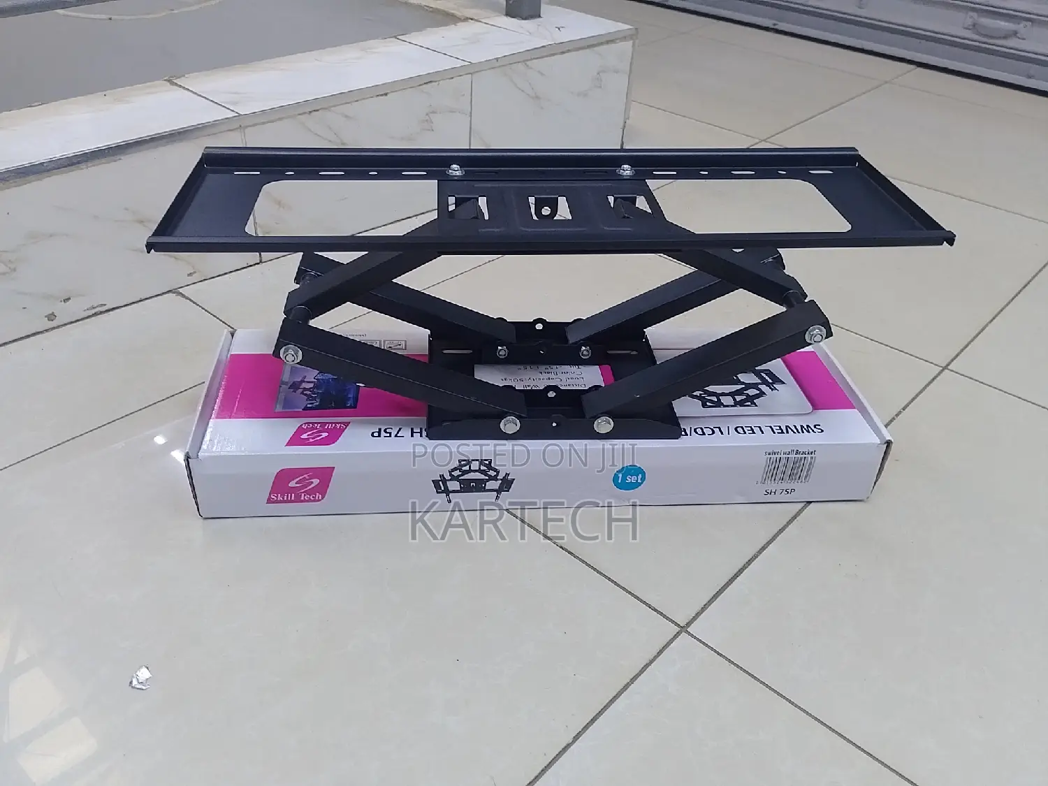 Skill Tech Double Arm Tv Wall Mount Suitable for 32"-85"