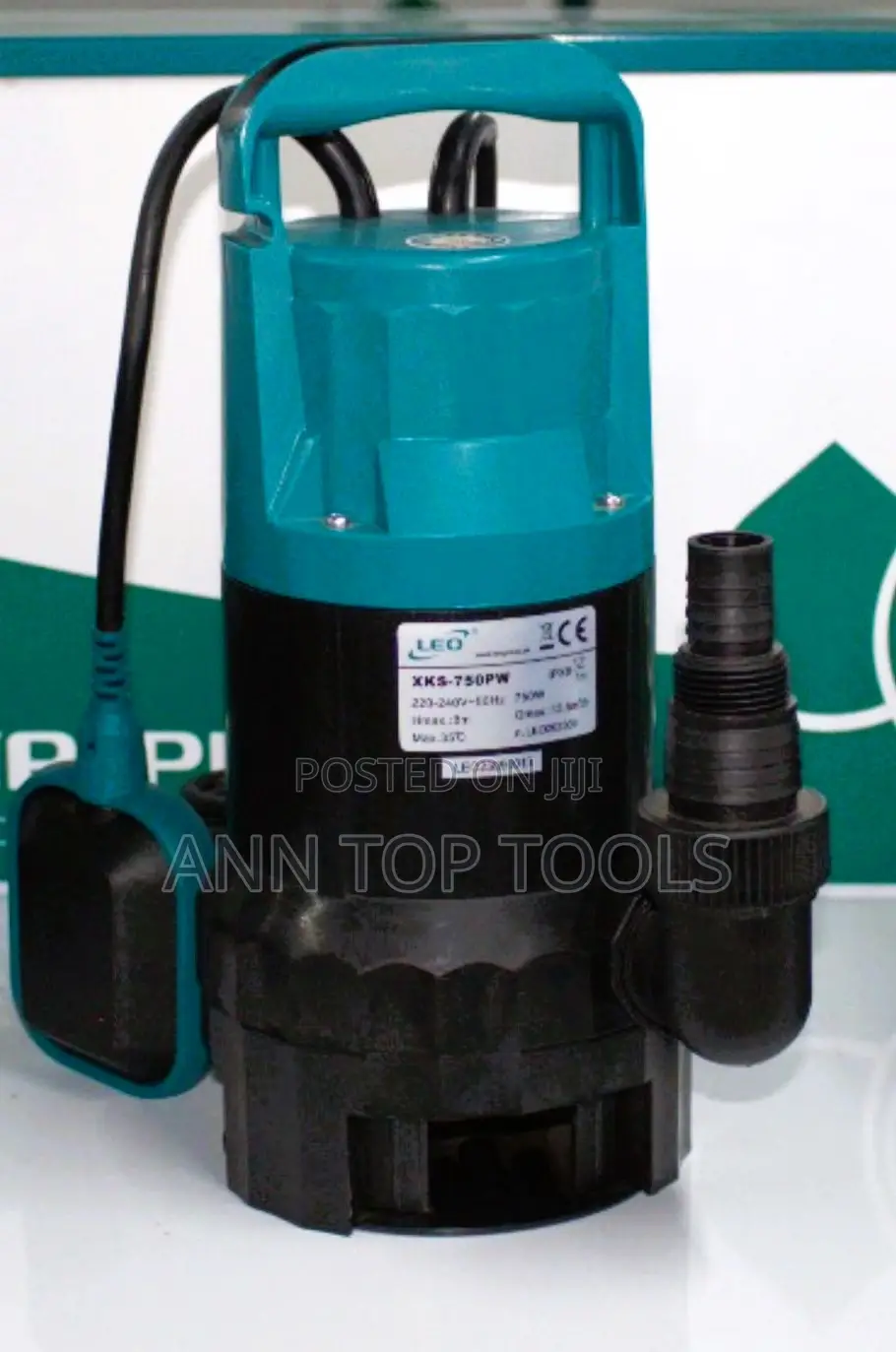 Leo Drainage Pump 1hp, 8 MTRS Head for Dirty Water