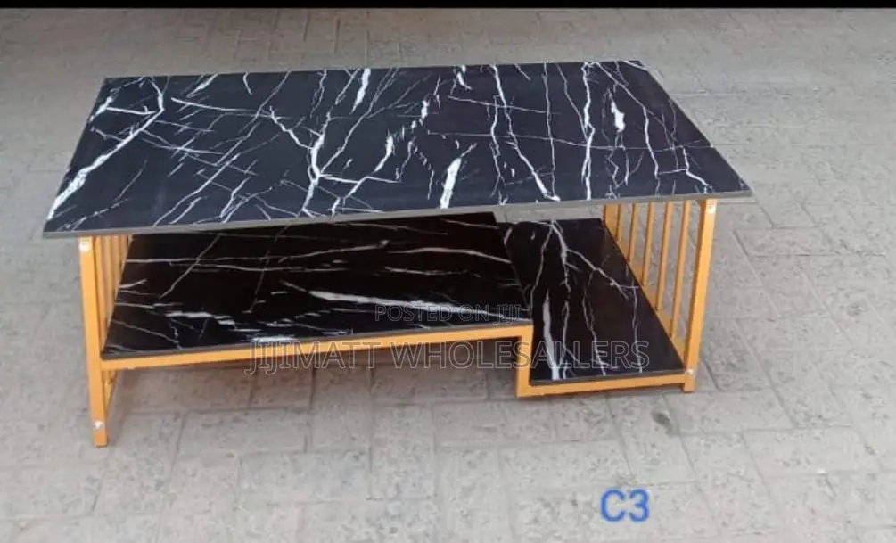 Coffee Table Black Imported Marble Coffee Table