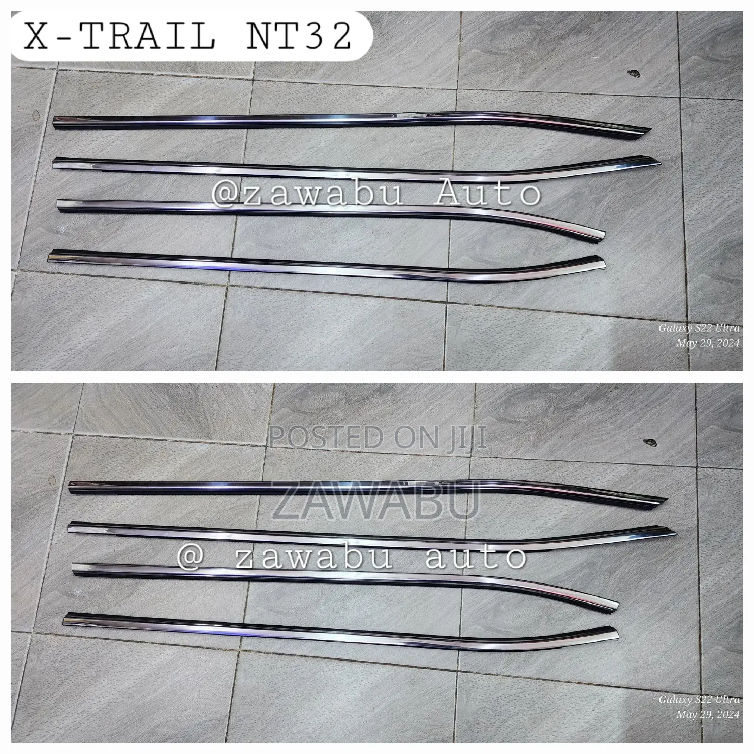 X-Trail Nt32 Chrome Weathers Strips