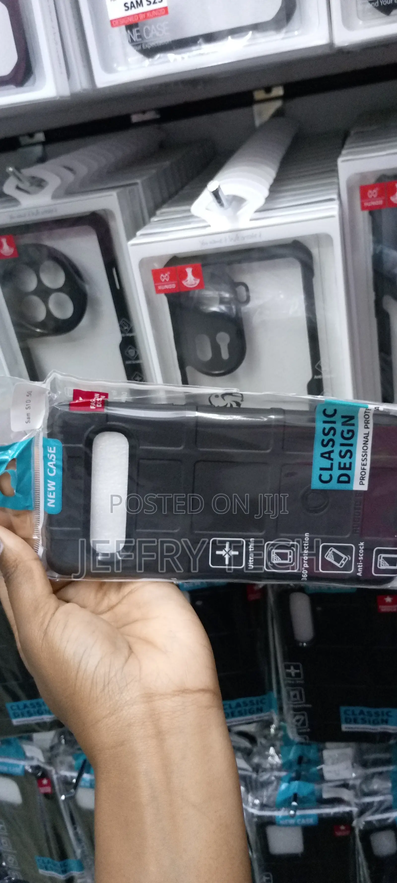 Rugged Shield Back Cover Case Pouch for Samsung Galaxy S10