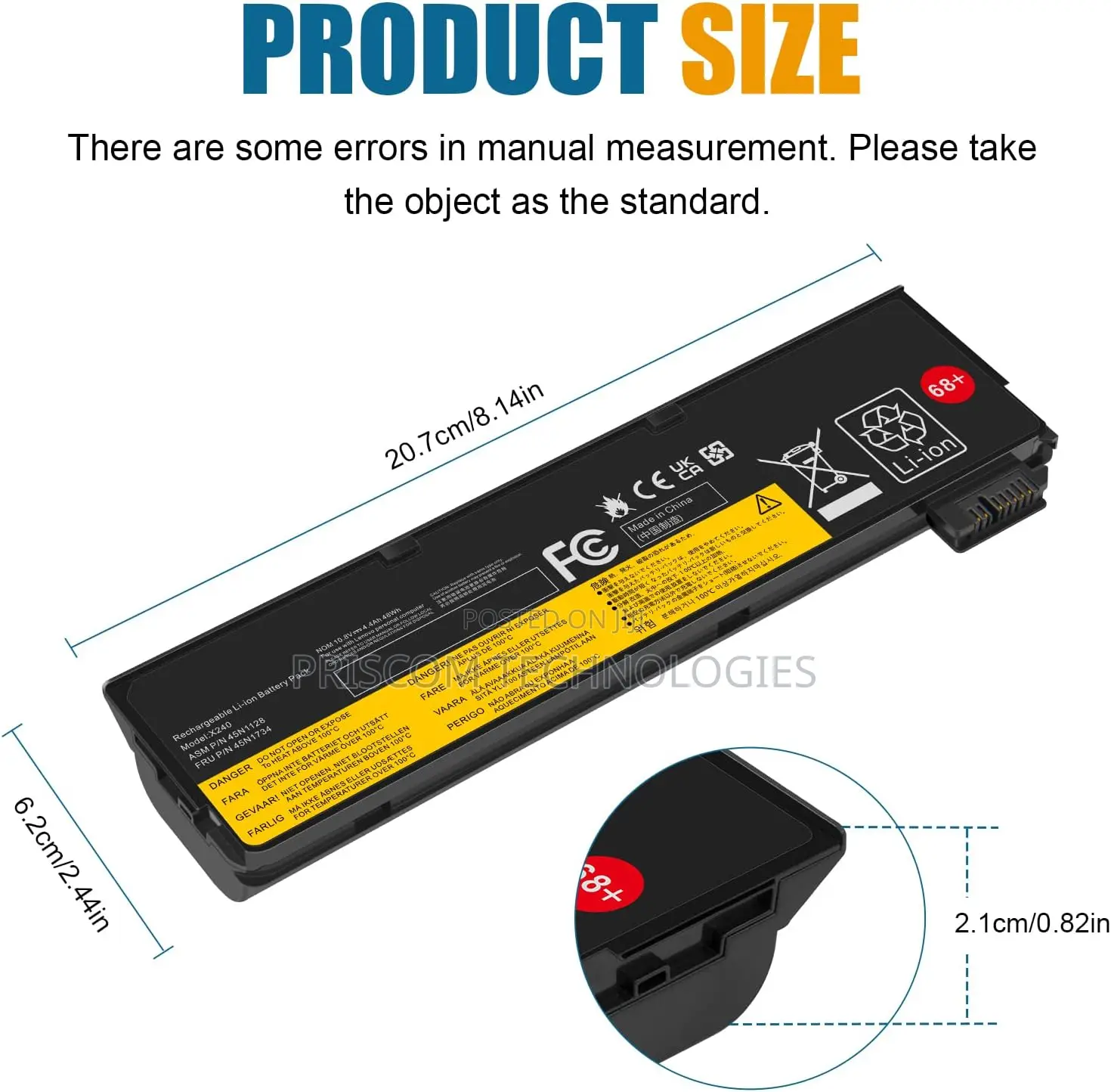 Original Laptop Battery For Lenovo Thinkpad X270 X260 X240