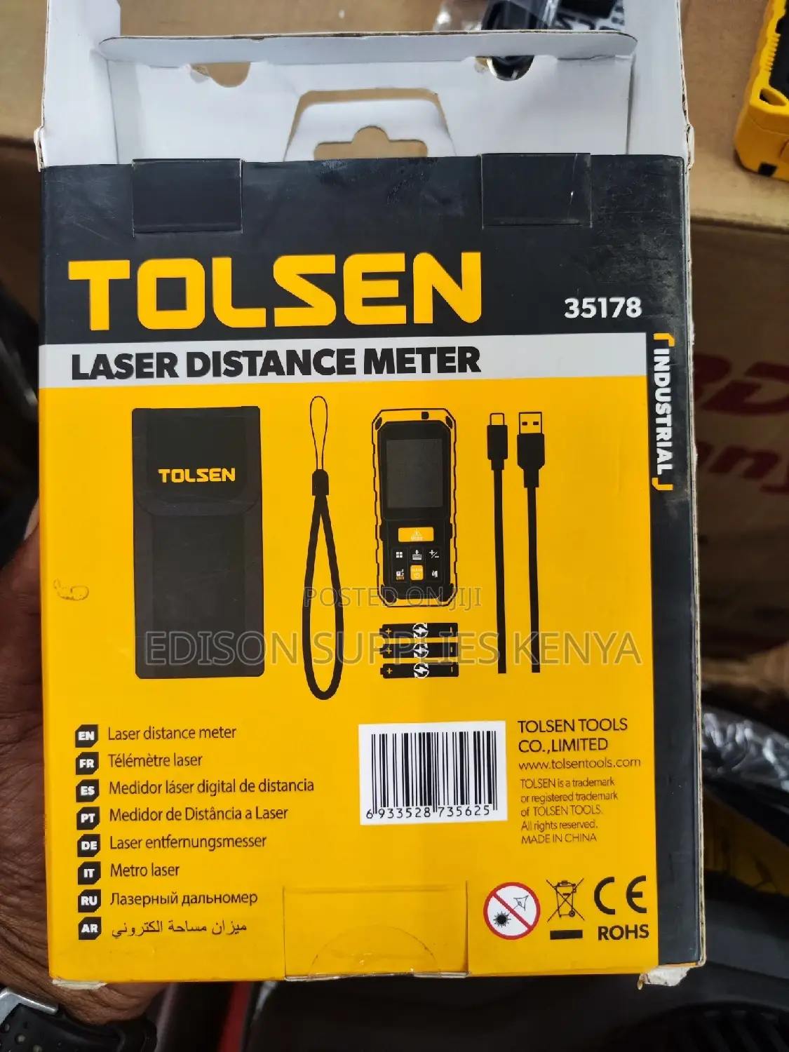 Tolsen Laser Distance Meter 80 Metres Laser Distance Premium