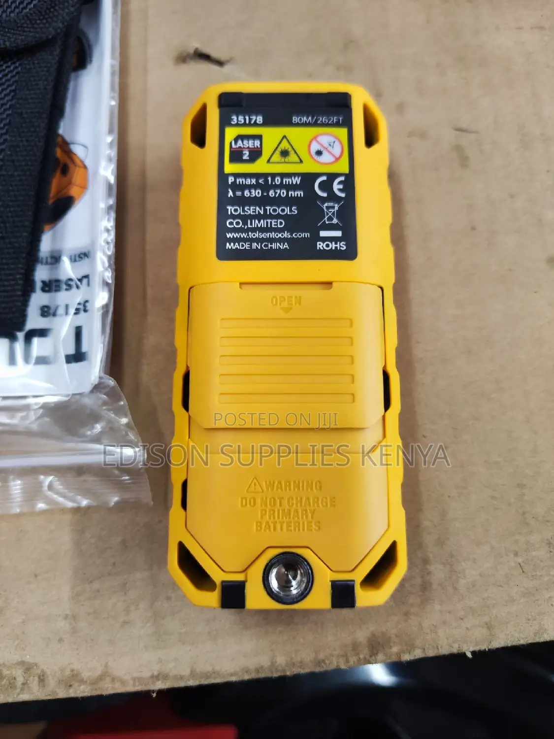 Tolsen Laser Distance Meter 80 Metres Laser Distance Premium