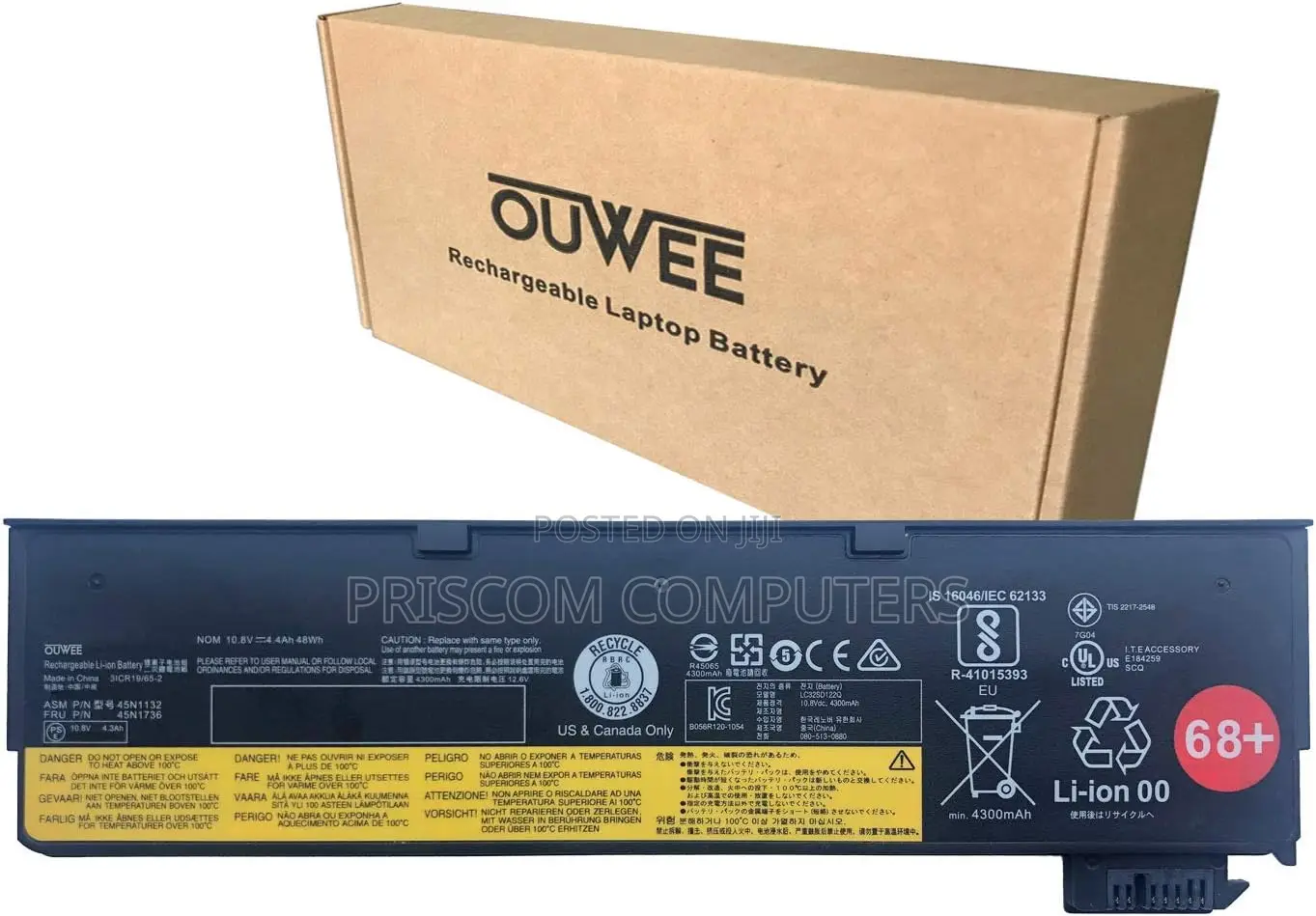 Laptop Battery For Lenovo Thinkpad X260 X270 L450 L460 L470