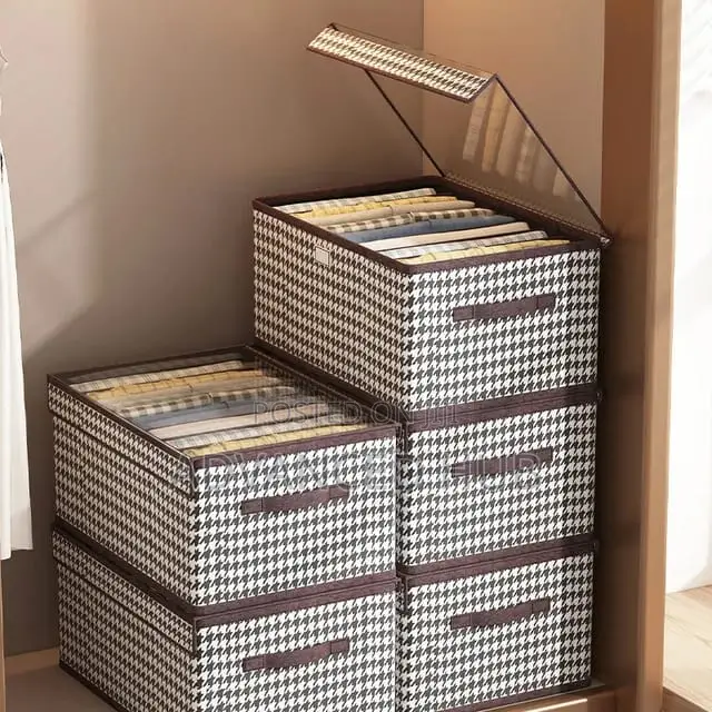 7grid Wardrobe/Drawer Clothes Organizer With Transparent Lid
