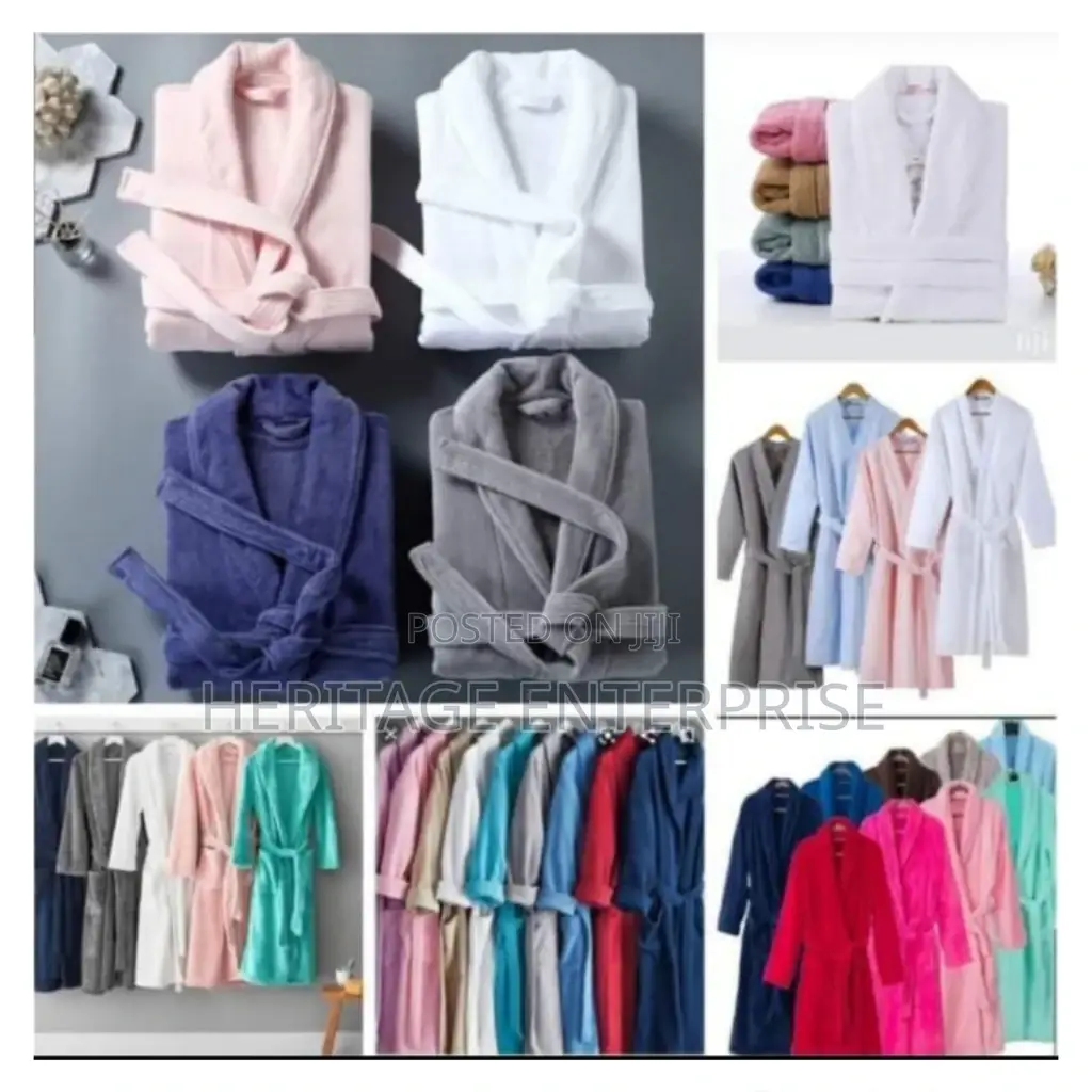 Bathrobe Long Shawl Plush Robe-Unisex