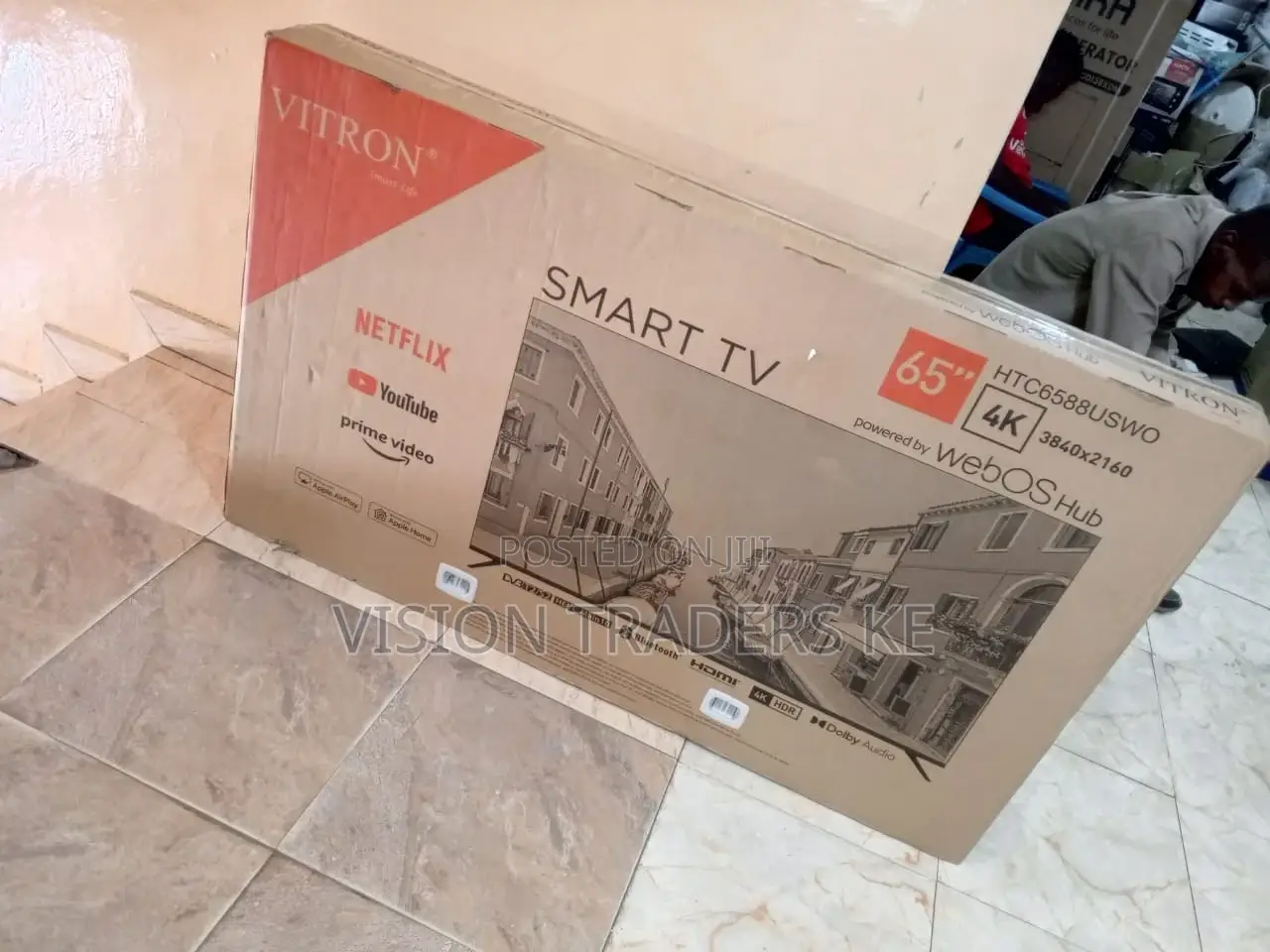 Vitron 65 Inch Smart Frameless Android Led Tv Htc6568s-