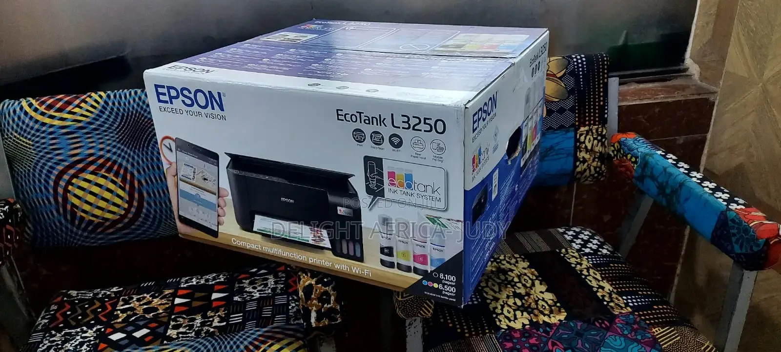 New Epson Eco Tank L3250 All in One 4 Colour Restocked