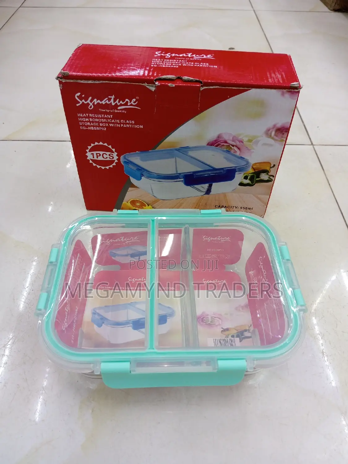 Lunch Box/Partition Lunch Box/Glass Heat Resistant Lunch Box