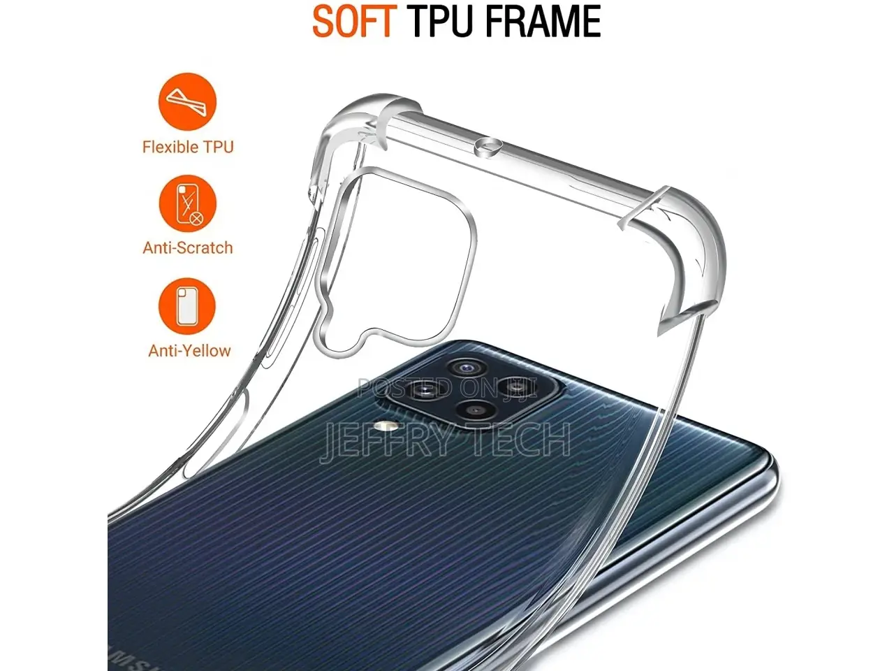 Samsung Galaxy M32 Case Crystal Clear Case Bumper Transparen