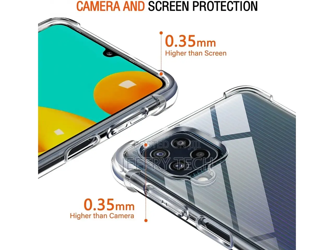 Samsung Galaxy M32 Case Crystal Clear Case Bumper Transparen