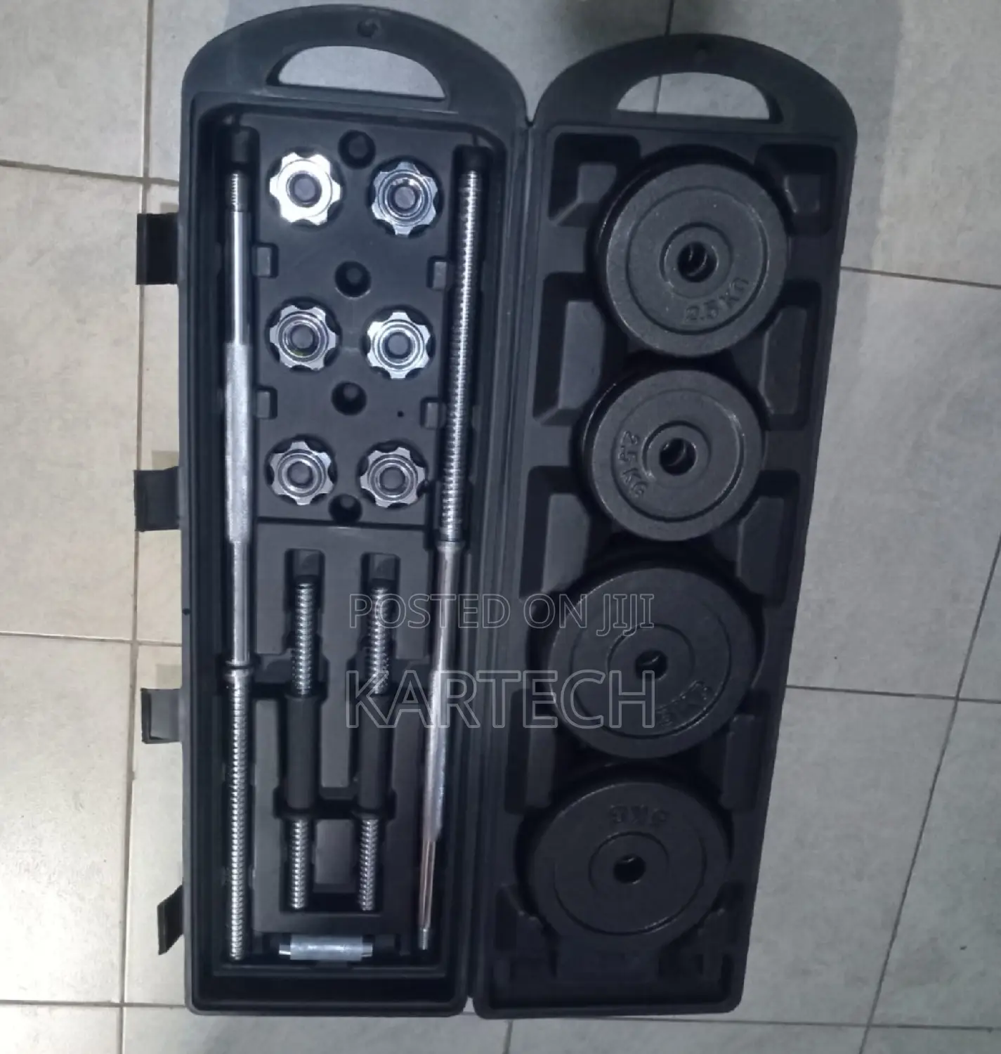 Brand New 50kg Dumbbell With Adjustable Plates Weight Set