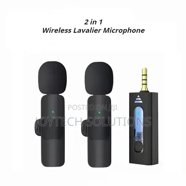 2 in 1 Wireless Lapel Microphone. For Smart Phone/Camera