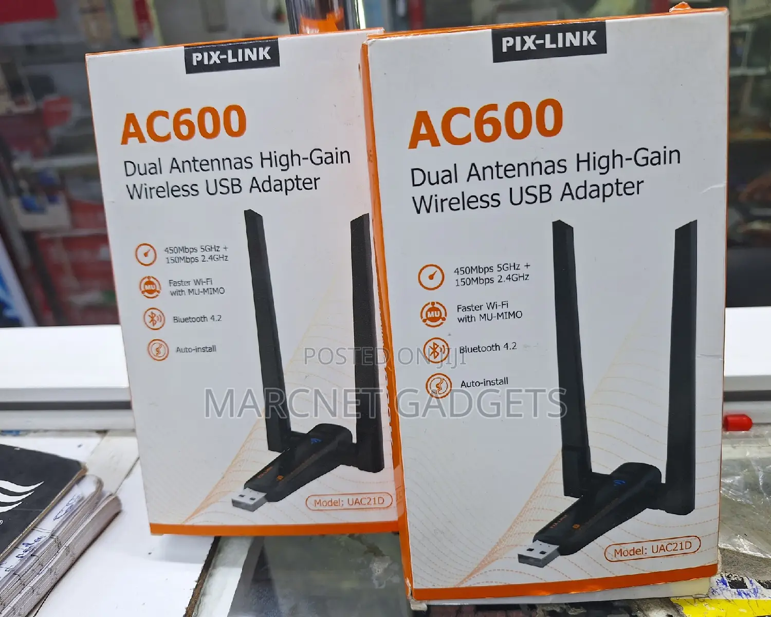 Dual Band High Gain Usb Wifi Adapter + Bluetooth AC600