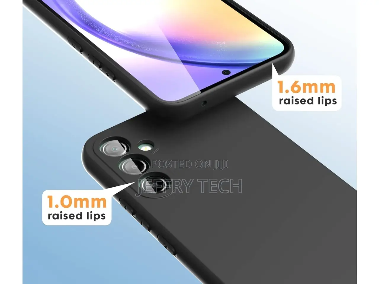 Samsung Galaxy A54 5G Liquid Silicone Case Cover Black