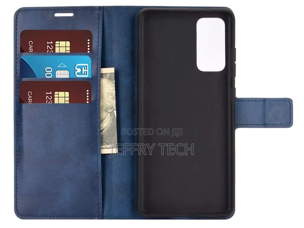 Samsung Galaxy S20 FE Case Wallet Leather Case Dark Blue